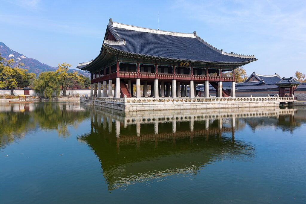 Gyeonghoeru pavilion at Gyeongbokgung, Seoul