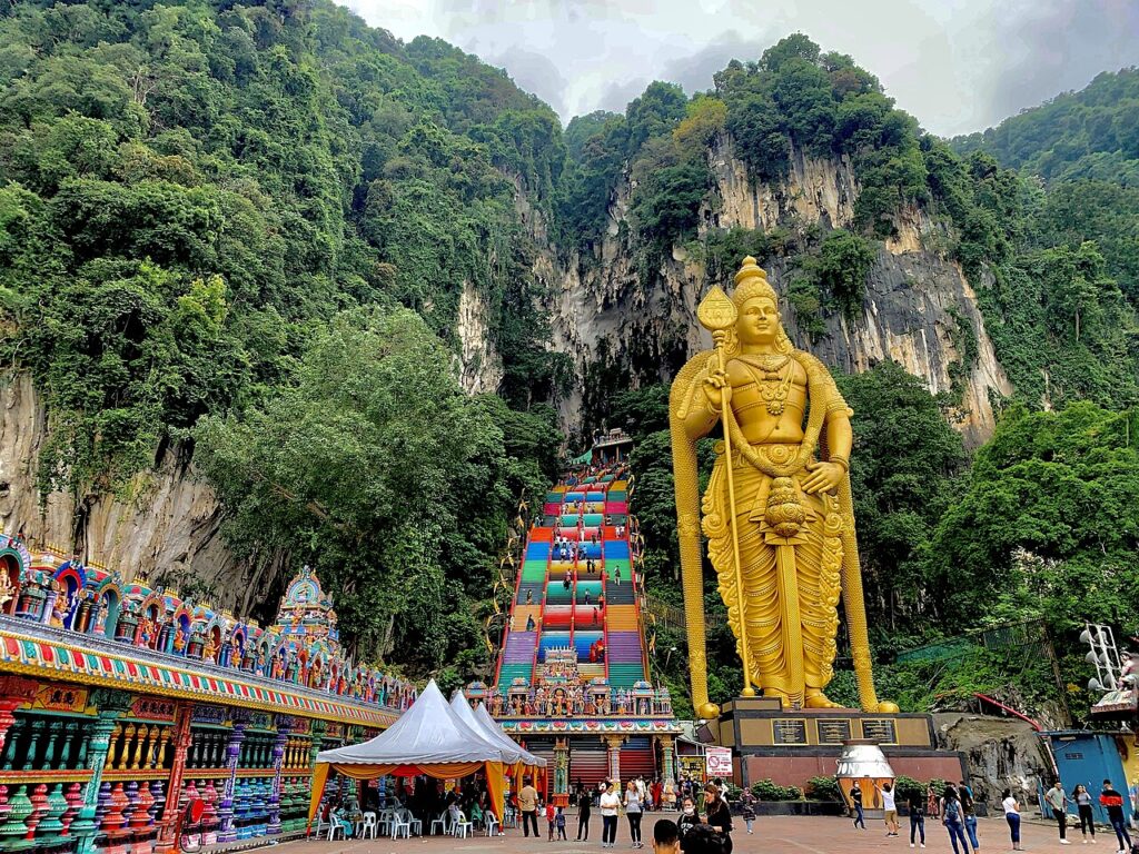 Batu Caves steps, Gombak, near Kuala Lumpur