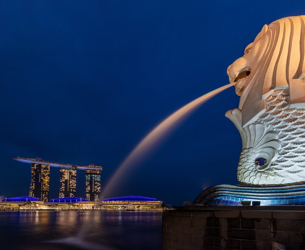 The Merlion at Marina Bay