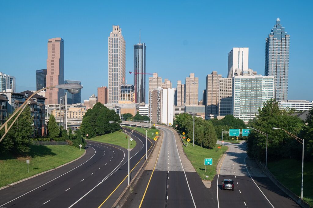 Atlanta skyline from Jackson Street Bridge