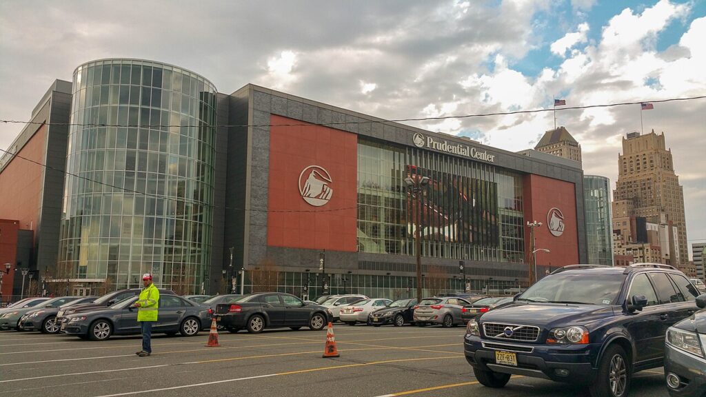 Prudential Center: exterior view (2016)