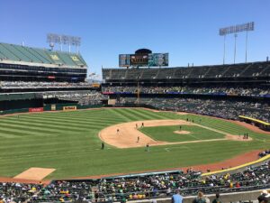 Oakland-Alameda County Coliseum: interior view (2017)