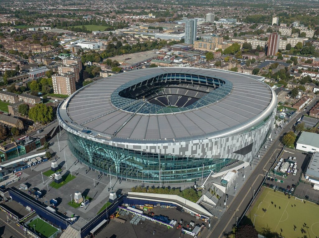 Tottenham Hotspur Stadium: exterior view (2022)