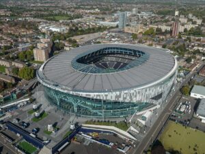 Tottenham Hotspur Stadium: exterior view (2022)