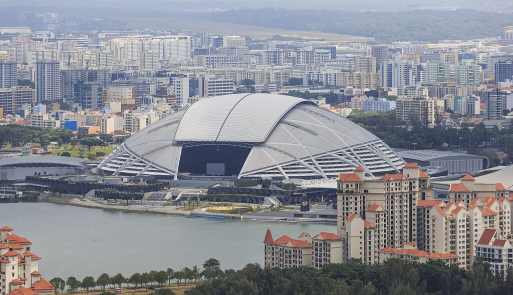 National Stadium: exterior view (2015)