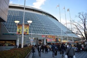 Tokyo Dome: exterior view (2019)