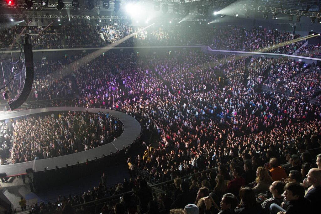 The Venetian Arena (Cotai Arena): interior view (2014)