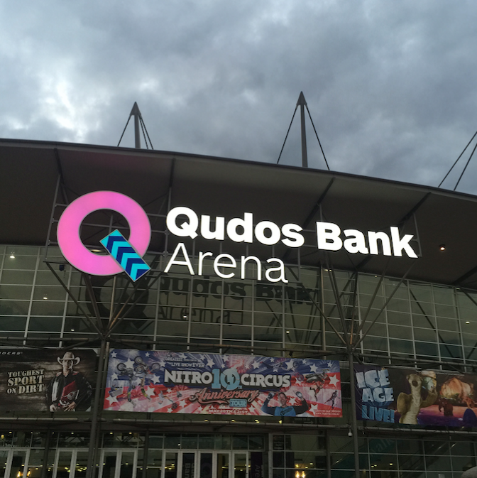 Qudos Bank Arena: exterior view (2016)