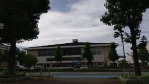 Fukuoka Kokusai Center: exterior view (2021)
