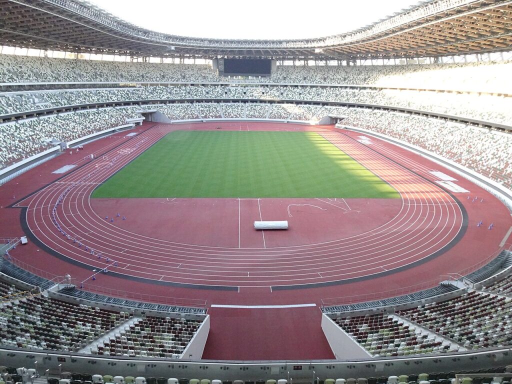 MUFG Stadium: interior view (2022)