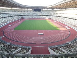 MUFG Stadium: interior view (2022)