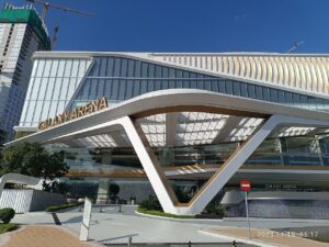 Galaxy Arena: exterior view (2023)